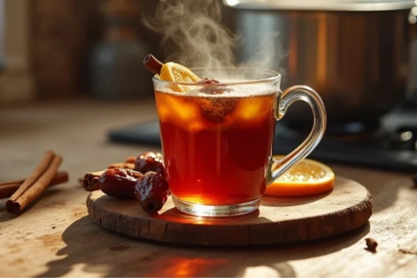 Date Black Tea Mulled Cider